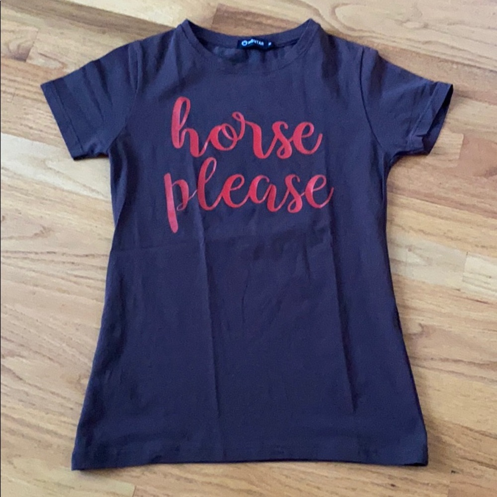 Montar Italy “horse please” t shirt Size S